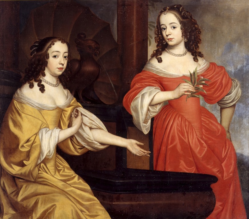twee dochters van Amalia en Frederik Hendrik door Honthorst