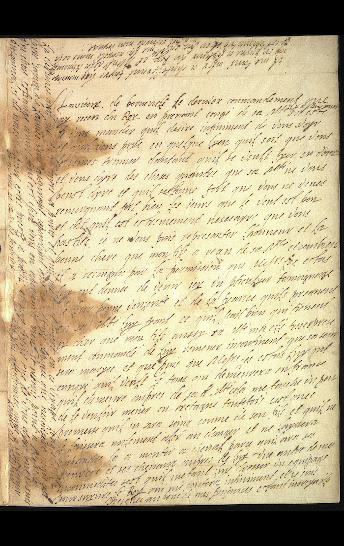 brief van Louise de Coligny aan Johan van Oldenbarnevelt