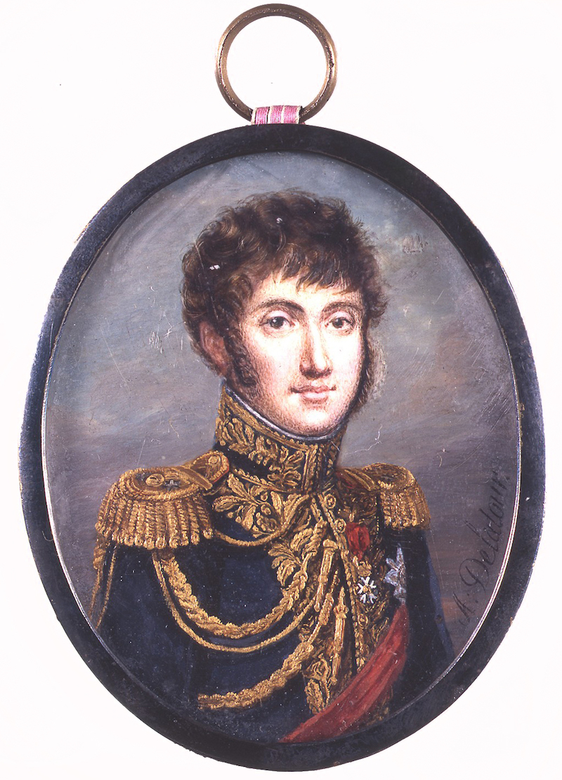 Portretminiatuur van koning Lodewijk Napoleon door Delatour