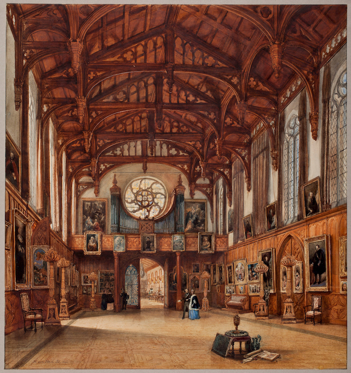 koning Willem II en koningin Anna Paulowna in de Gotische Zaal 