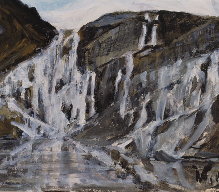 Waterval ‘Zeven Zusters’ bij het Geirangerfjord door koningin Wilhelmina